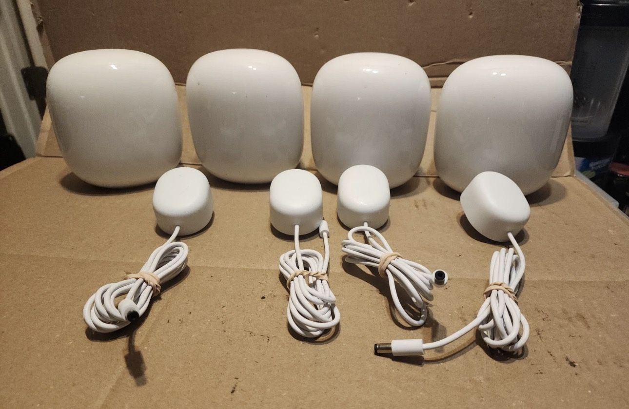 4-Pack GOOGLE NEST WIFI PRO (Wi-Fi 6E) – Massive Coverage, Fastest Google Mesh!