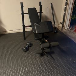 Weight Bench With Bench press 