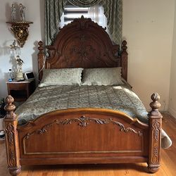 wood bed