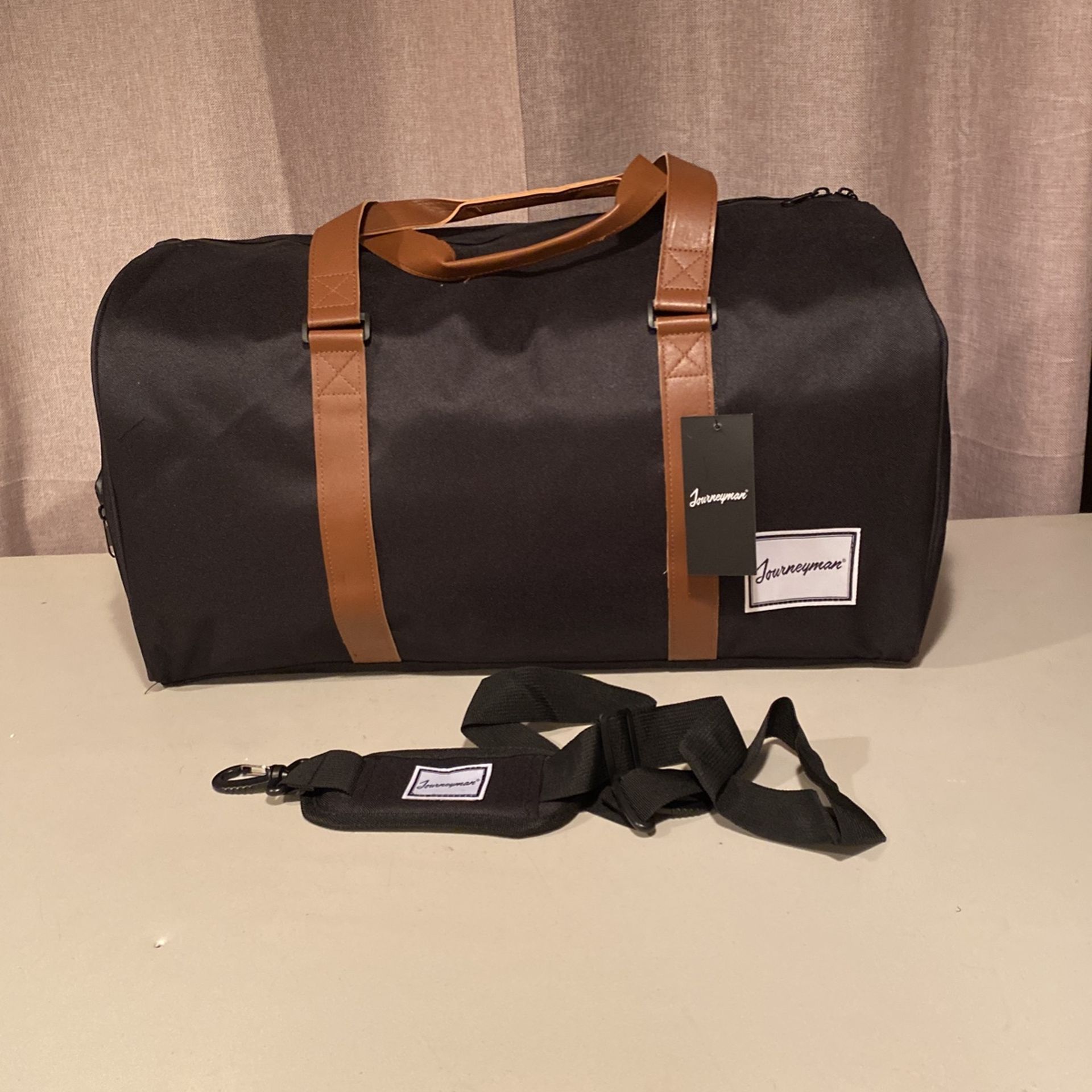 Duffel Bag By Journeyman Black Canvas 