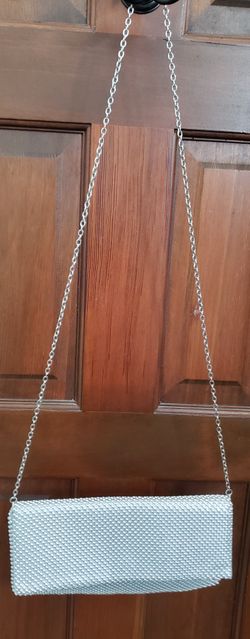 Silver Envelope Evening  Purse