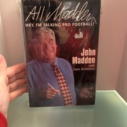All Madden Hey I’M Talking Pro Football John Madden With Dave Anderson Book