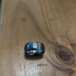 7MM Titanium Diamond Ring