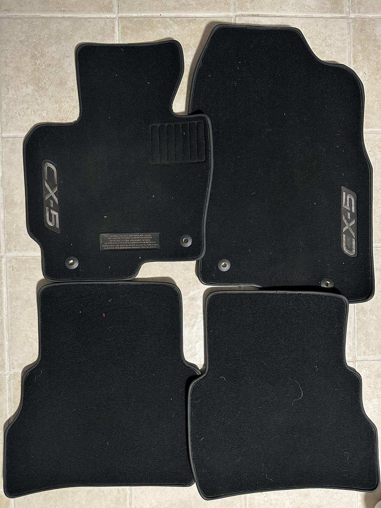 2017-2024 Genuine Mazda CX-5 OEM Floor Mats Set KBG6-68G40, 68G30, 68666, 68667