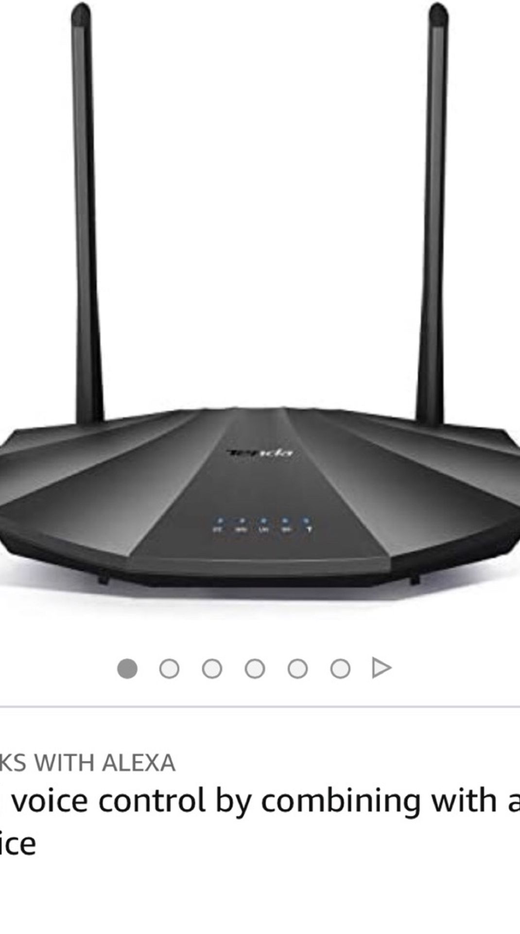 Tenda AC2100 Smart WiFi Router AC19 - Dual Band Gigabit Wireless (up to 2033 Mbps) Internet Router for Home | 4 LAN Ports+1 USB Port | 4X4 MU-MIMO Tec
