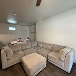 Gray Couch Sectional 