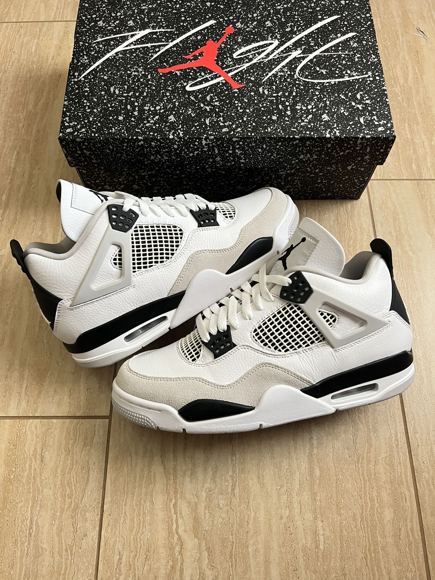 Jordan 4 Retro Military Black Size 9 (New & Authentic)