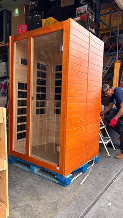 Indoor Infrared Sauna Cabinet Wood 2-Person