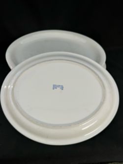 Lot of 11 Vintage H.F. Coors China Co ALOX Oval Platters 13.5" Inglewood CA
