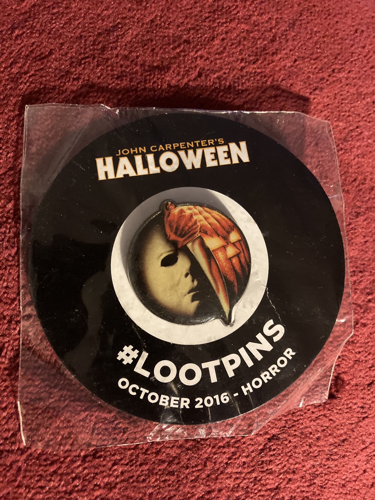 New John Carpenters Halloween Pin