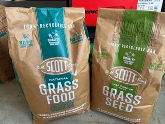 Grass seeds and food $25 for both