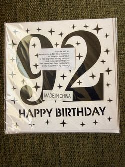 92nd birthday card