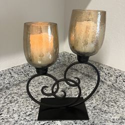 Pier One Candle Holder (With Candles)