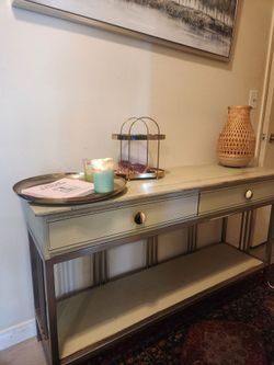 Modern Distressed Console Table
