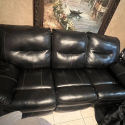 Leather Reclining Couch