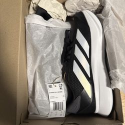 Adidas Duramo SL Men's Size 8 Athletic Shoes Black White Casual Sneakers