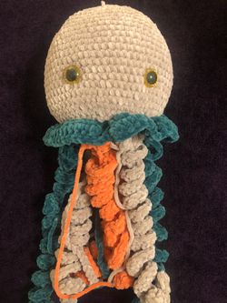 Large Crochet Hanging Jellyfish 