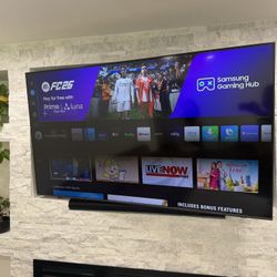 75in LG Tv With Wall Mount . 