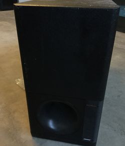 Working Bose AM5 Acoustimass Stereo powered Bass unit AMPs with connection cable