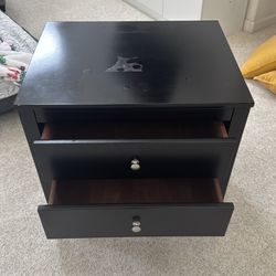 Black nightstand