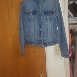 Womens Jean Jacket Size Large 
