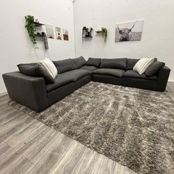 Gray Sectional Couch - Free Delivery 