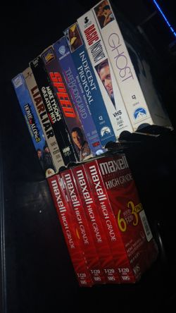 VHS w/ 4 sealed blank recordable tapes