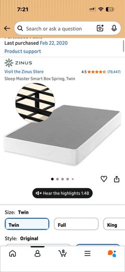 Twin box spring-I have 2 which make a king