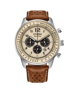 Citizen Eco Drive Weekender Chronograph Stainless Steel Quartz Men's Watch, 44mm  Brand: Citizen Eco Drive • Collection Name: Weekender • Model #: CA4