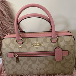 BRAND NEW Pink and Tan Signature COACH Purse. for Sale in Stone Mountain,  GA - OfferUp