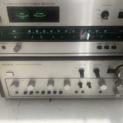 Sony Stereo Preamp Tae-5450 With Matching Sony FM Tuner ST-5950 SD