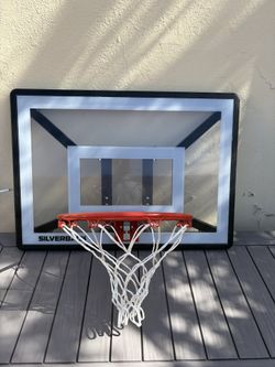 Silverback Junior Youth 33" Basketball Hoop with Lock ‘n Rock Mounting Technology Mounts to Round and Vertical Poles, Black (B8410W)