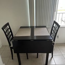 Wooden Table With Chairs