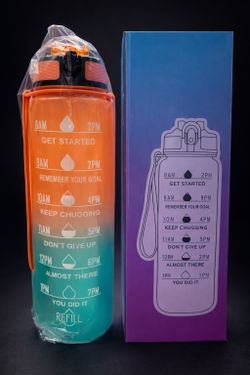 1 Liter (1000ML) Time-Marked Motivational Water Bottles – BRAND NEW