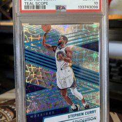 PSA 10 Steph Curry - 2024 Revolution Teal Scope