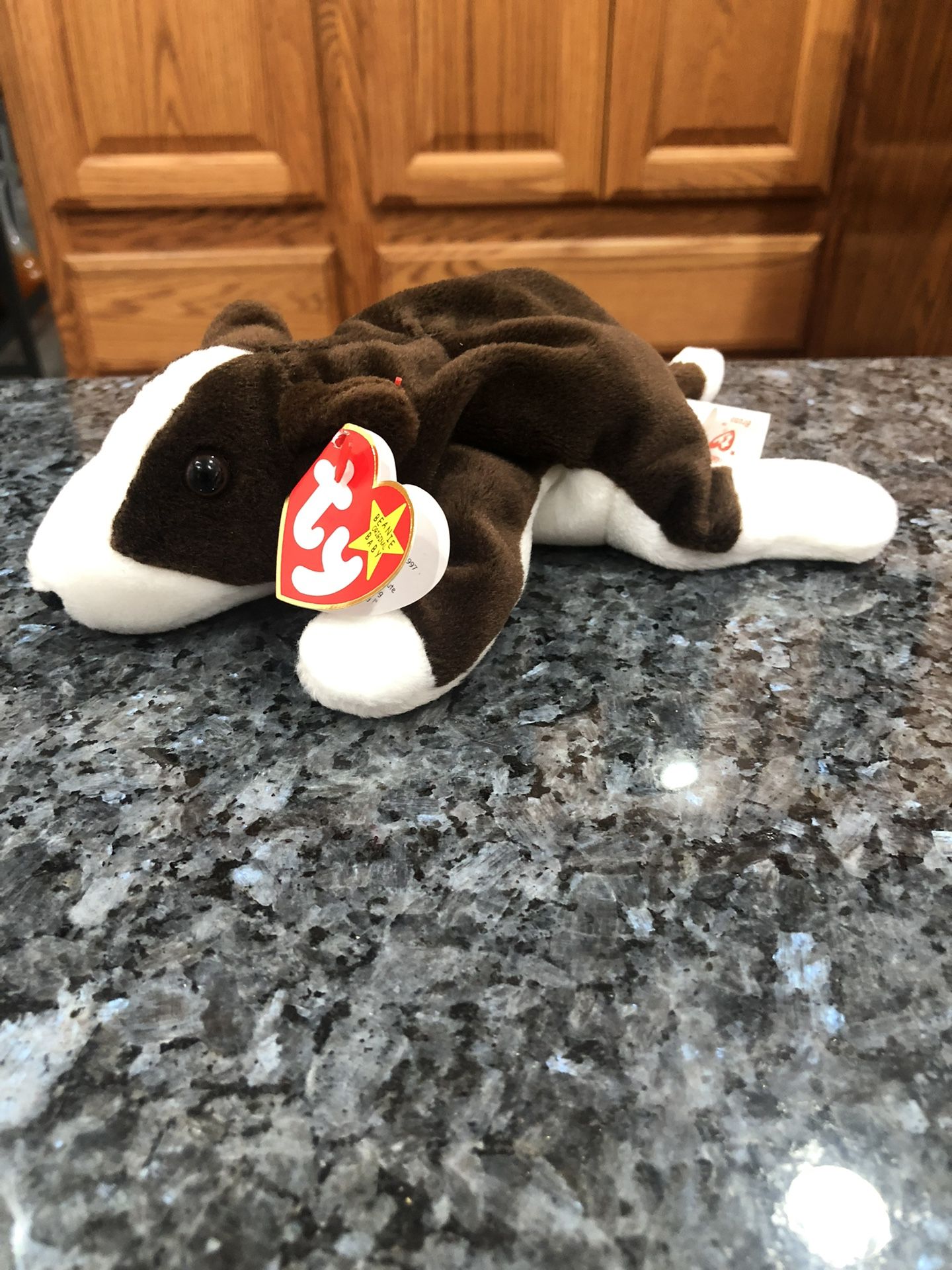 Ty Beanie Babie Bruno The Dog ”.  Year 1997.  Brand New Size 7 inches Tall . Brand New With Tags 