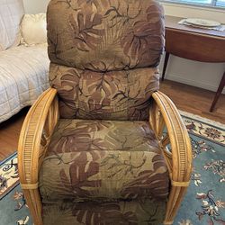 Rattan Swivel Recliner w/ Footrest – $50 OBO