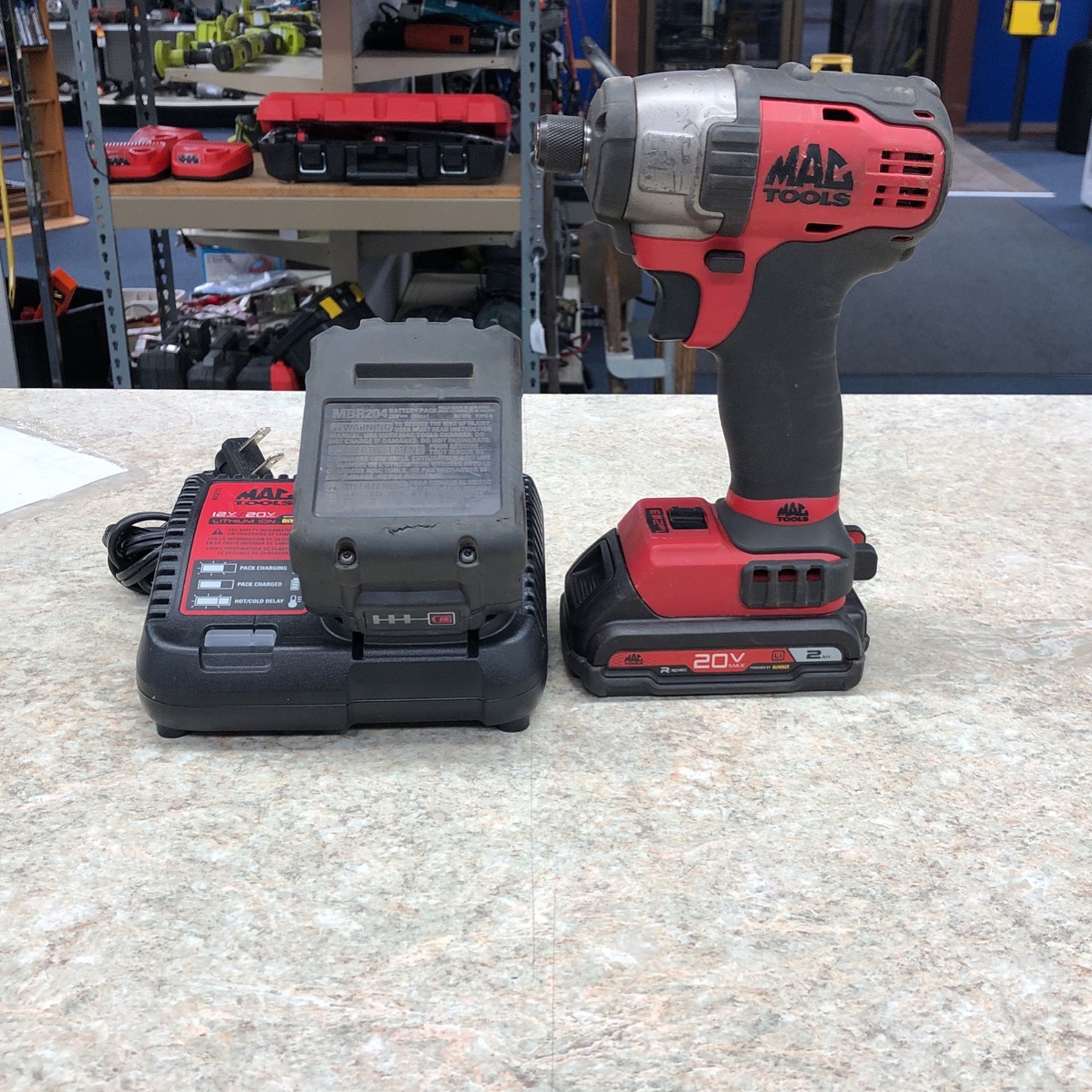 Mac Tools 20V MAX 1/4” HEX Drive BL Spec Brushless Cordless Impact Driver