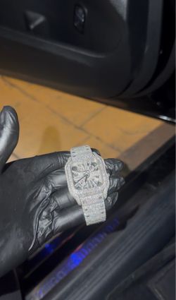 Iced out Cartier skeleton