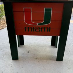 Miami Hurricanes Custom Cooler