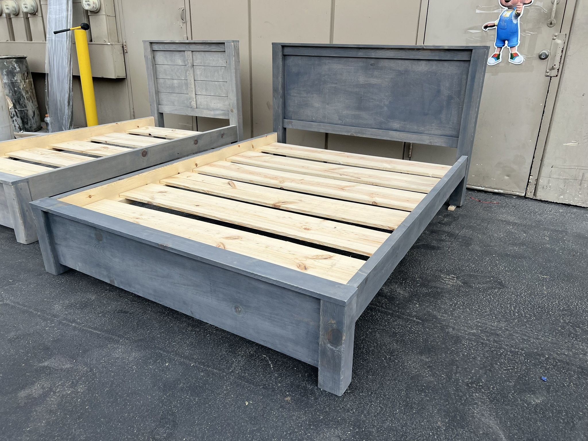 New Full Size Bed Frame Made Out Of Solid Wood!
