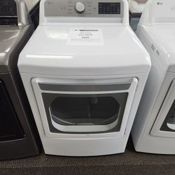 LG 7.3CF WHITE DRYER 629! 1 YEAR WARRANTY INCLUDED! 