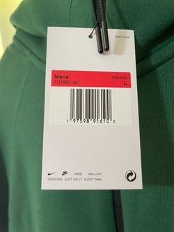 Nike Men's Training Hoodie Green Size Large