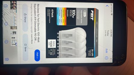 Feit 100 Watt A19 Dimmable