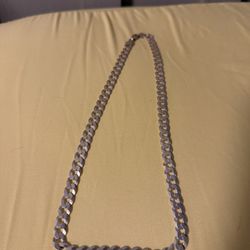 Sterling Silver 925 Cuban Link 22 Inch 