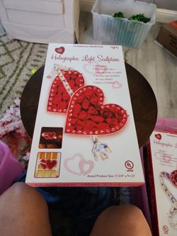 Valentines Holographic Light Sculpture
