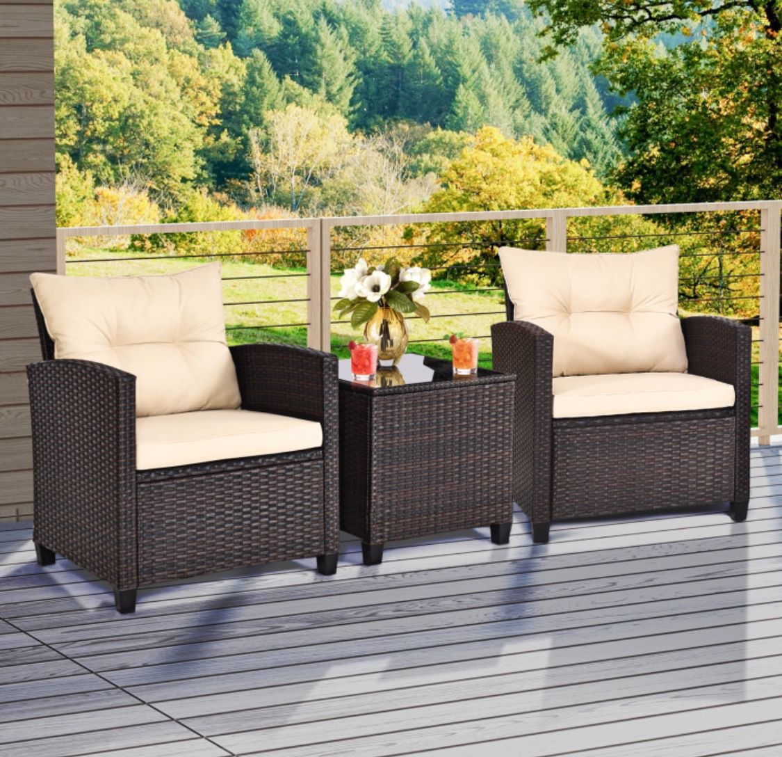 3 Pcs Outside patio furniture set BRAND NEW