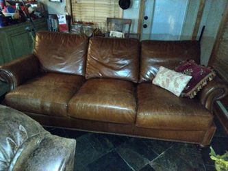 Leather sofa