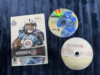 Madden 08 and Fifa 15 for Wii