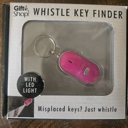 Pink Whistle Key Finder with LED Light